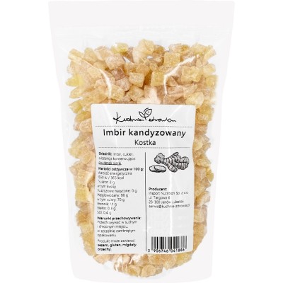 Imbir kandyzowany kostka...