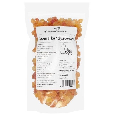 Papaja Kandyzowana w Kostce...