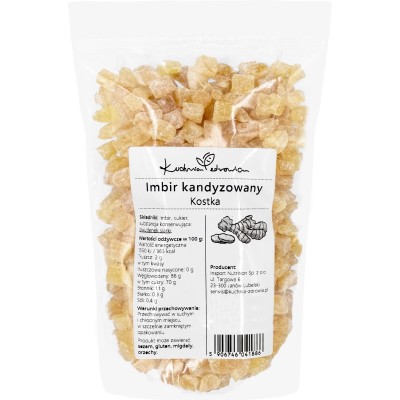 Imbir kandyzowany kostka...