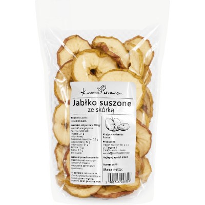 Suszone jabłka ze skórka...