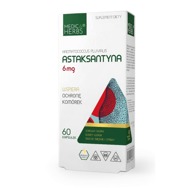 MEDICA HERBS ASTAKSANTYNA 6mg 60 kapsułek