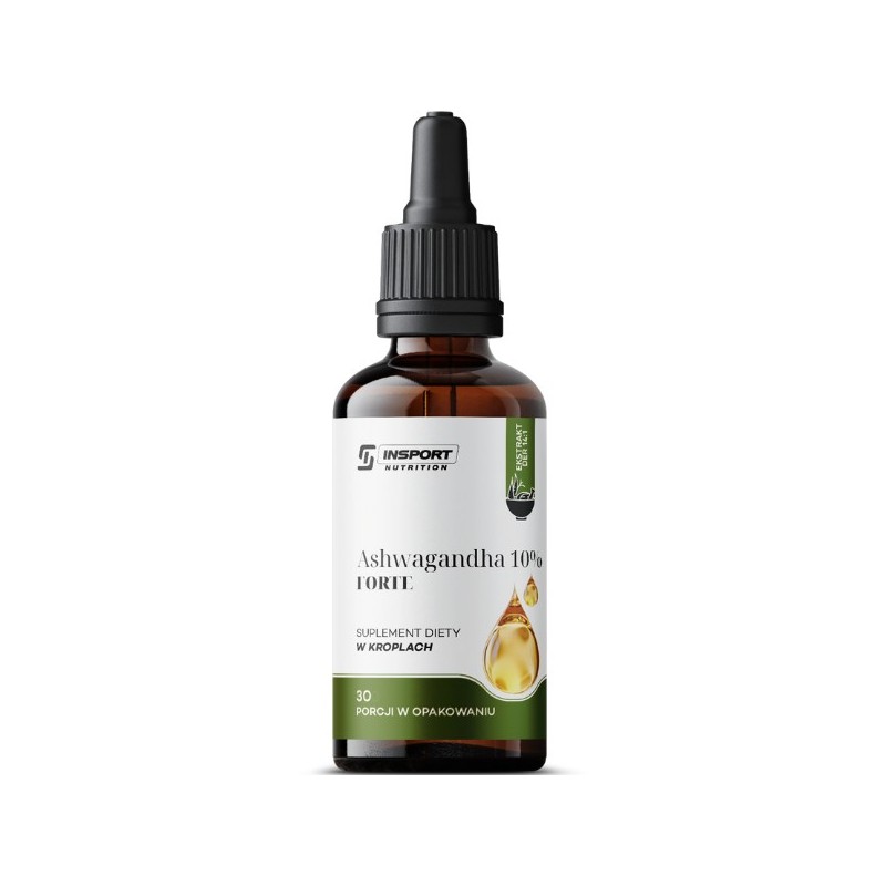 Ashwagandha 10% FORTE w kroplach 30ml Insport Nutrition